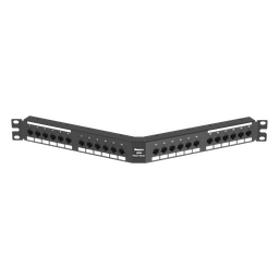 Panel de parcheo Panduit DPA246X88TGY Cat 6A 24 puertos