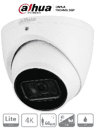 DAHUA DH-HAC-HDW1801TN - Camara Domo 4k/  8 Megapixeles/ Lente de 2.8mm/  106 Grados de Apertura/ IR de 60 Metros/ Metalica/ WDR Real de 120 dB/ IP67/ Soporta: CVI/CVBS/AHD/TVI/ #LoNuevo DH-HAC-HDW1801TN