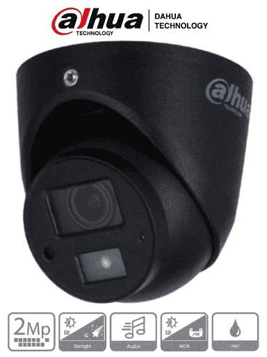 DAHUA HAC-HDW1231G-A - Cámara Mini Domo de 2 Megapixeles/ Super Adapt/ Diseño Compacto/ Lente de 2.8mm/ 102° de Apertura/ Microfono Integrado/ WDR Real de 130 dB/ IR de 20 Mts/ IP67/  DH-HAC-HDW1231GN-A-0280B