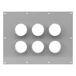 Placa pasamuro Syscom Towers STEP423 6 botas 4"