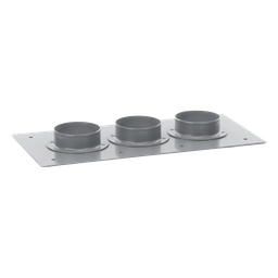 Placa pasamuro Syscom Towers STEP413 3 botas 4"