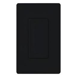 Placa ciega de pared Lutron Diva DVBIBL negra