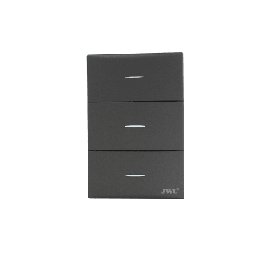 Placa con apagador triple JWJ JTL-G7709 10 A 127 V