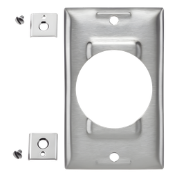Placa de pared Hubbell SS750 acero inoxidable 50A