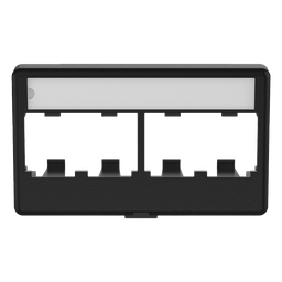 Placa modular Panduit CFFPL4BL 4 puertos Mini-Com negro