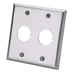 Placa de pared doble industrial Panduit IAEFP2-2G acero inox