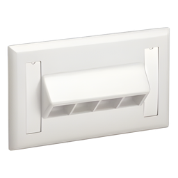 Placa de pared Panduit NK4HSFIWY 4 puertos keystone blanca