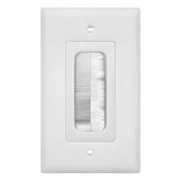 Placa de pared pasacable LinkedPro LP-FP-BRUSH cepillo 1 puerto