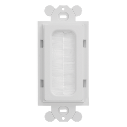 Placa pasacables cepillo Panduit CFGBWH ABS GFCI