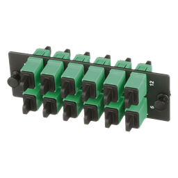 Placa acopladora fibra Panduit FAP12WAGSCZ 12 SC/APC