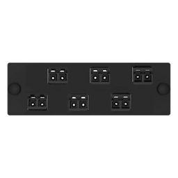 Placa acopladora de fibra Panduit FAP6WABLDLCZ 6 LC dúplex
