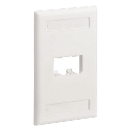 Placa de pared Panduit CFPL2WHY 2 puertos Mini-Com blanco