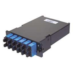 Placa acopladora fibra Panduit FCS9N-12-10P 6 LC dúplex OS2