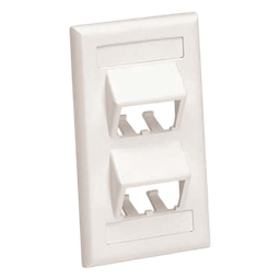 Placa de pared Panduit CFPSL4IWY 4 puertos Mini-Com inclinados