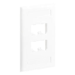 Placa de pared Panduit CFPL4WHY 4 puertos Mini-Com blanca