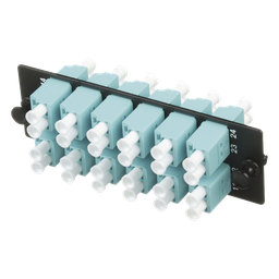 Placa acopladora fibra Panduit FAP12WAQDLCZ 24F LC