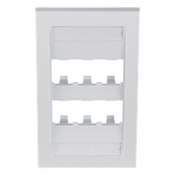 Placa de pared Panduit CFPE6WHY 6 puertos Mini-Com blanco