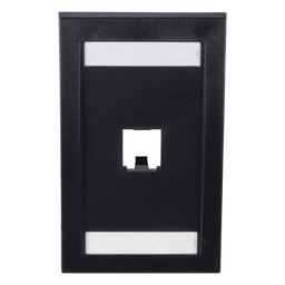 Placa de pared Panduit CFPE1BLY 1 puerto Mini-Com negro