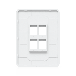 Placa de pared Ubiquiti UACC-WP-KEYSTONE-V-4P 4 puertos