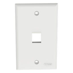 Placa de pared Panduit NK1FNWH 1 puerto Keystone blanco