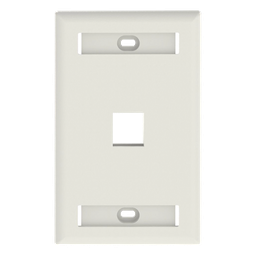 Placa de pared Panduit NK1FIWY 1 puerto Keystone blanco mate