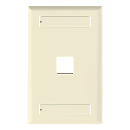 Placa de pared Panduit NK1FEIY 1 puerto Keystone marfil