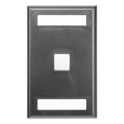 Placa de pared Panduit NK1FBL 1 puerto keystone negro