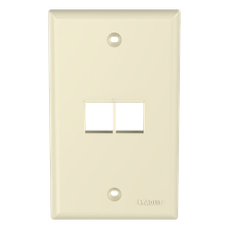 Placa de pared Panduit NK2FNEI 2 puertos keystone marfil