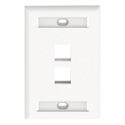 Placa de pared Panduit NK2FWHY 2 puertos Keystone blanco