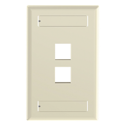 Placa de pared Panduit NK2FEIY 2 puertos Keystone marfil