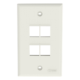 Placa de pared Panduit NK4FNIW 4 puertos keystone