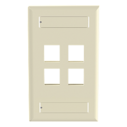 Placa de pared Panduit NK4FEIY 4 puertos keystone