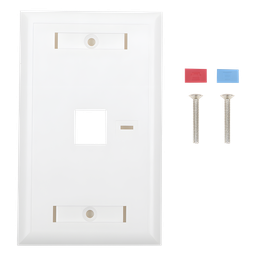 Placa de pared LinkedPro LP-FP-21 1 puerto Keystone blanca
