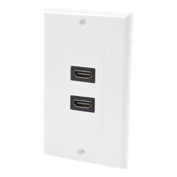 Placa de pared LinkedPro LP-FP-091 2 puertos HDMI blanca