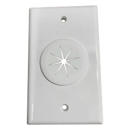 Placa de pared LinkedPro LP-FP-GROM con grommet blanca