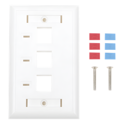 Placa de pared LinkedPro LP-FP-23 3 puertos keystone