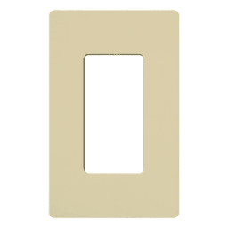 Placa de pared Lutron CW1IV 1 espacio sin tornillos