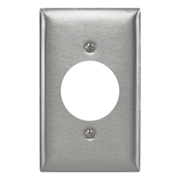 Placa RACO HUB-SS-720 receptáculo 20/30A acero inox