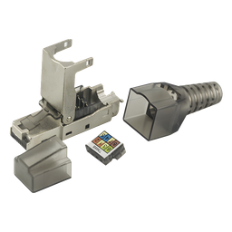 Plug RJ45 blindado LinkedPro LPKJ6A17S Cat6A sin herramienta
