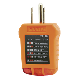 Probador de tomacorrientes Klein Tools RT-110 110/125 V