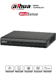 DAHUA XVR1B16H-I - DVR de 16 Canales de 5 Megapixeles Lite/ WizSense/ Cooper-I/ H.265+/ 16 Canales HDCVI +8 IP/ Hasta 24 Canales IP/ SMD Plus/ / 1 Sata de Hasta 16 TB/ Soporta CVI/AHD/TVI/ CVBS e IP/ Funciones POS/ DH-XVR1B16H-I