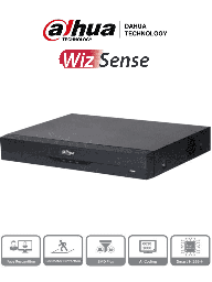 DAHUA XVR5116HE-I3 -DVR de 16 Canales 5 Megapixeles Lite/ WizSense/ IA/ H.265+/ 16 Canales HDCVI + 8 Canales IP/ Hasta 24 Canales IP/ 2 Ch de Recnocimiento Facial/ 16&3 E&S de Alarma/ 16 Entrada de Audio/ SMD Plus/ Funciones IoT&POS/  DH-XVR5116HE-I3