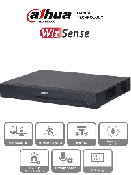 DAHUA XVR5216AN-I3 - DVR de 16 Canales de 5 Megapíxeles Lite/ WizSense/ H.265+/ 2 Bahías de Discos Duros/ 16 Ch HDCVI +8 Canales IP/ Hasta 24 Ch IP/ 2 Canales de Reconocimiento Facial/ Codificación IA/ SMD Plus/ Proteccion Perimetral/ DH-XVR5216AN-I3