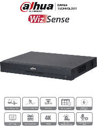 DAHUA XVR5232AN-I3 - DVR de 32 Canales de 5 Megapixeles Lite/ WizSense/ H.265+/ 2 Bahías de Discos Duros/ Hasta 32 Canales IP/ 2 Ch de Reconocimiento Facial/ SMD Plus/ Codificación IA/ Onvif/ Funciones IoT&POS/ Audio Bidireccional/ DH-XVR5232AN-I3