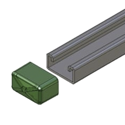 Remate cuadrado Anclo ANC-HS01 para unicanal 4x2