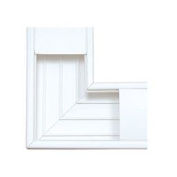 Sección en L Thorsman TEK-100-L PVC blanco para canaleta TEK100