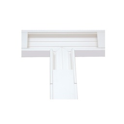 Sección en T Thorsman TEK-100-T PVC blanca auto extinguible