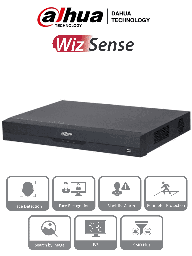 DAHUA NVR2216-16P-I2 - NVR de 8 Megapixeles /16 Canales IP/ WizSense/ 4k Con IA/ 16 Puertos PoE/ 2 Bahías de Discos Duros / 1 Ch de Reconocimiento Facial y FD/ 10 Bases de Datos de Rostros/ H.265+/ SMD Plus/ Soporta Camaras con IA/ DHI-NVR2216-16P-I2