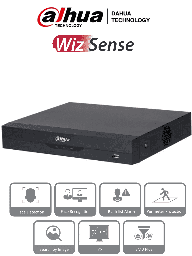 DAHUA NVR2104HS-P-I2 - NVR DE 8 Megapixeles/ 4k/ 4 Canales IP/ WizSense/ 4 Puertos Poe/ H265+/ Rendimiento de 80 Mbps/ HDMI y VGA/ 1 Ch de Reconocimiento Facial/ Protección Perimetral/ SMD Plus/ 1 Bahía de Disco Duro de 10 TB/  DHI-NVR2104HS-P-I2