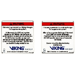 Señalamiento advertencia Viking 24587-S exterior nitrógeno